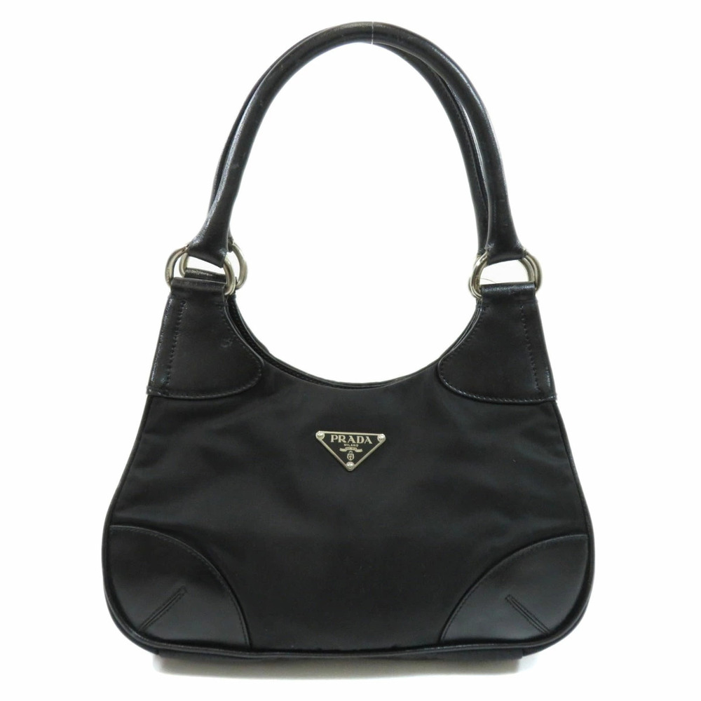 Prada Tessuto shoulder bag leather trim Black - Picture 11 of 11